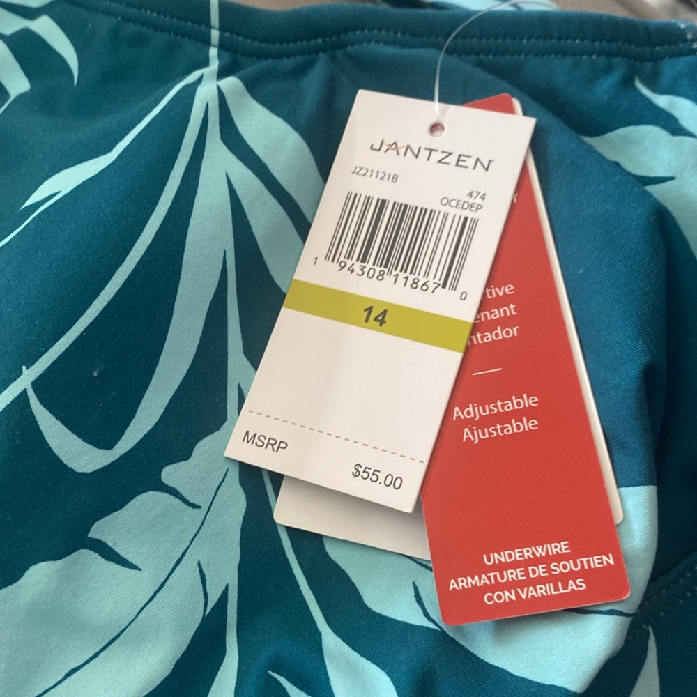 🆕Women’s Jantzen Bikini Top. Size 14. NWT - Picture 2 of 9